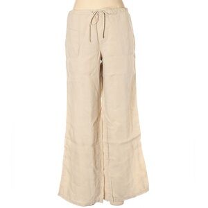 London Jean Cream Wide Legged 100% Linen Pants